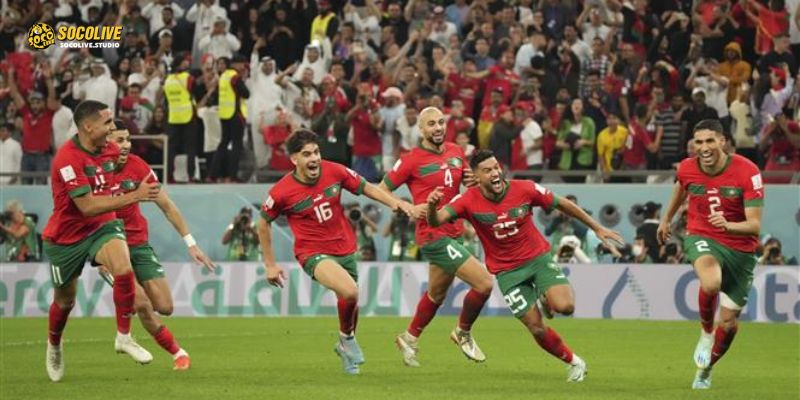 Theo dõi trực tiếp Marocco và tinh thần chiến đấu quật cường của Sư tử Atlas trên socolive tv.